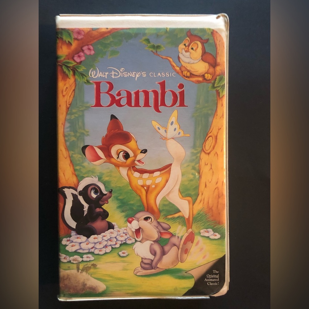 Walt Disney's Bambi VHS 942- Rare Collector's Item Black Diamond